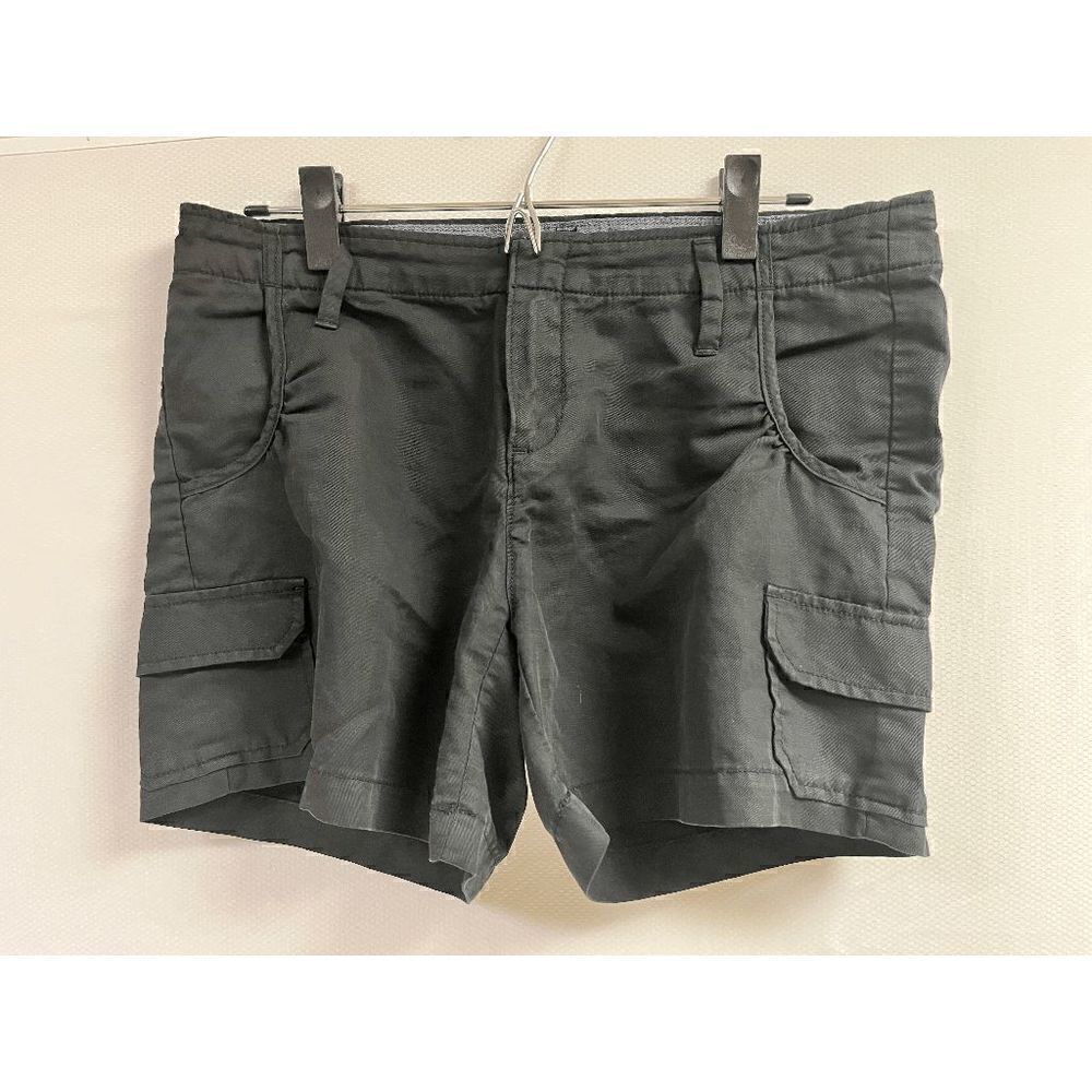 Banana Republic Womens Flat Front Chino Cargo Pockets Shorts Black Size 8